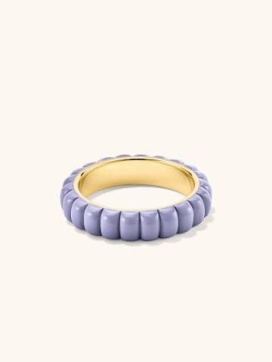 Mejuri Jewelry - MEJURI CHARLOTTE SLIM ENAMEL STACKABLE RING